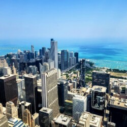 Breathtaking view of Chicago's skyline from the Willis Tower, showcasing the city's architectural beauty, a must-see on a girls weekend in Chicago.